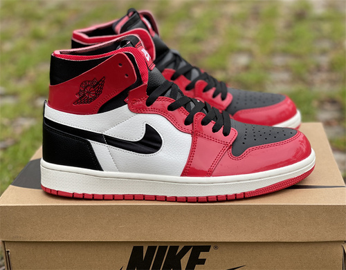 Original version_ Air Jordan 1 ZOOM CMFT _Bulls_ mirror black and red_ goods number_ ct0979-610_ full code shipment_ 36-46-e055aa1c